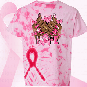 Pink Ribbon Tie-Dye T-Shirt