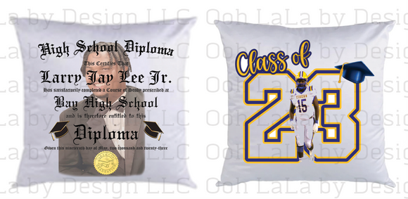 Graduation Diploma Throw Pillow