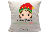 The Elf on the Shelf "I AM BACK" Pillow